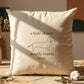 The Iconic Dachshund Organic Cotton Cushion Cover | Minimal Dog Home Decor | Poochella® - Poochella®