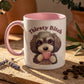 Thirsty Bitch Two-Tone Cockapoo Pink Ceramic Mug | Poochella® - Poochella®