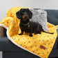 Cath Kidston® Yellow Bees Soft Cosy Pet Dog Blanket
