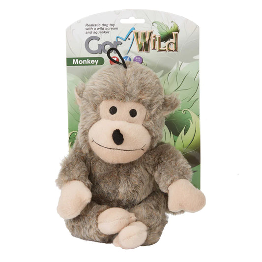 Gor Wild Soft Dog Toys Monkey/Squirrel