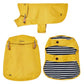 Joules Water Resistant Mustard Yellow Print Dog Raincoat