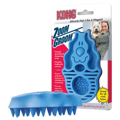 KONG ZoomGroom™ Dog Massage Shampoo Brush