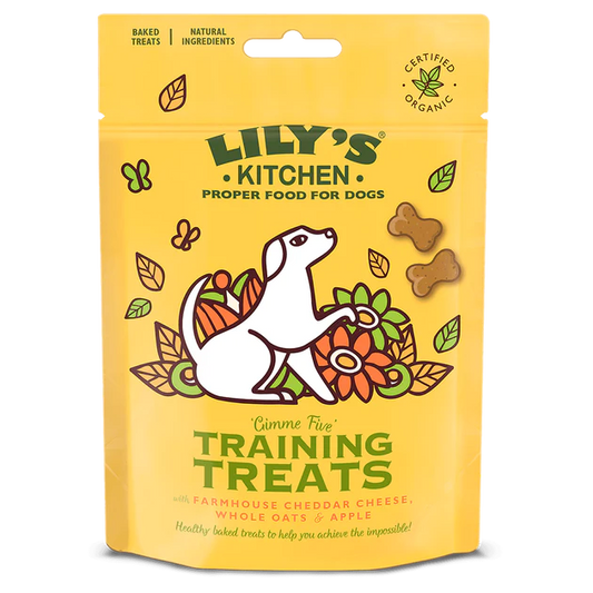 Lily's Kitchen Organic Dog Training Treats Cheese Oats & Apple 80g