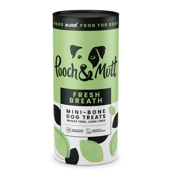 Pooch & Mutt Fresh Breath Natural Mini-Bone Treats 125g