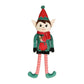 Festive Christmas Elf Dog Toy with Rope Legs Large