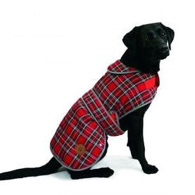 Ancol Highland Red Tartan Dog Coat | Fleece Lined Waterproof Dog Jacket - Poochella®