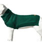 Canine & Co Jazz Cable Knit Dog Jumper – Green Roll Neck Dog Sweater | Luxury Dog Jumper UK - Poochella®