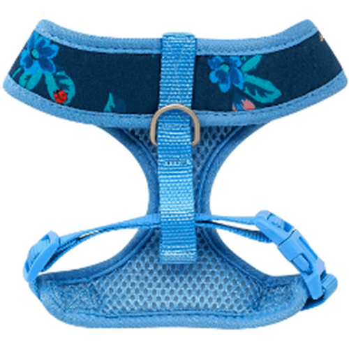 Cath Kidston® Greenwich Flowers Dog Harness | Blue Floral Quilted Pet Harness - Poochella®