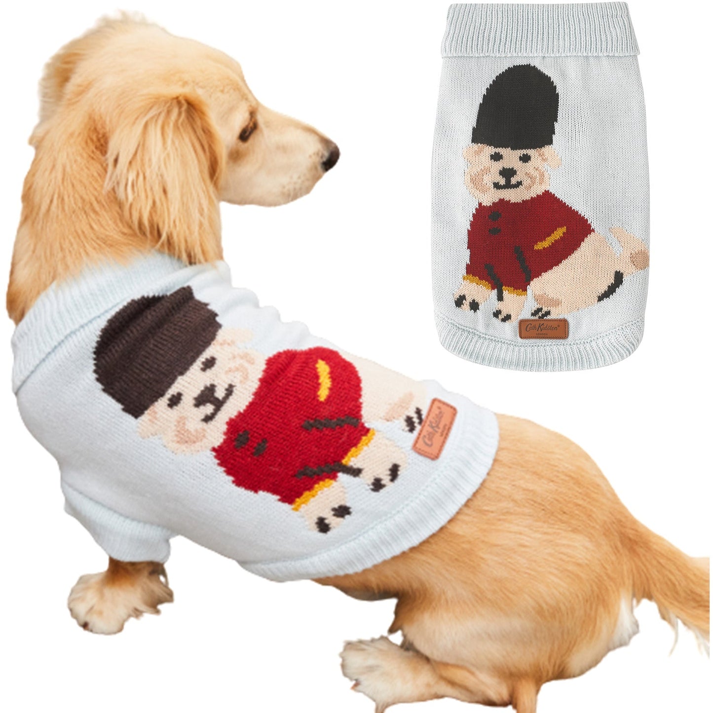 Cath Kidston® London People Dog Jumper – Cotton Dog Sweater | Breathable Dog Clothing UK - Poochella®