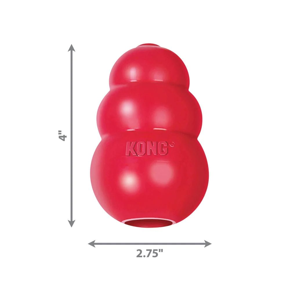 KONG® Classic Dog Toy | Durable Rubber Enrichment & Chew Toy | Interactive Dog Toy - Poochella®