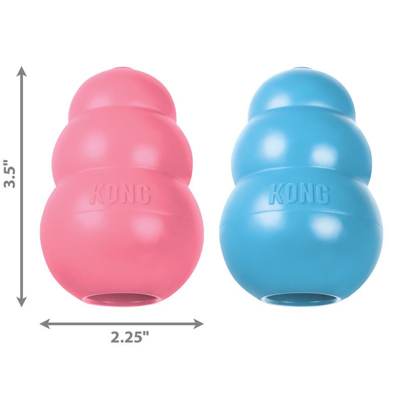 KONG® Puppy Rubber Dog Toy | Soft Teething Chew Toy | Puppy Enrichment Toy - Poochella®