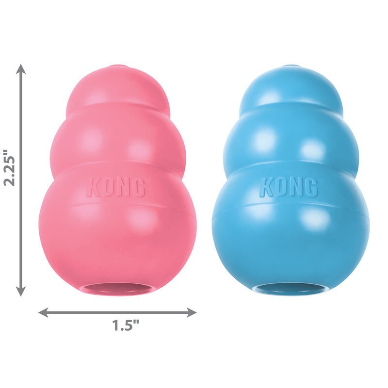 KONG® Puppy Rubber Dog Toy | Soft Teething Chew Toy | Puppy Enrichment Toy - Poochella®