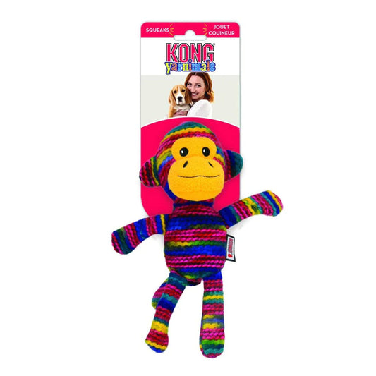 KONG® Yarnimals Plush Rainbow Monkey Dog Toy - Poochella®