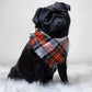 Pet Pooch Boutique 'Scamps' Frayed Tartan Dog Bandana | Handmade Country Style Pet Bandana - Poochella®