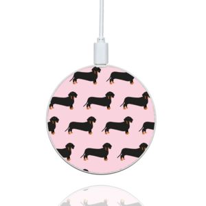 Coconut Lane Pink Dachshund Wireless Charger