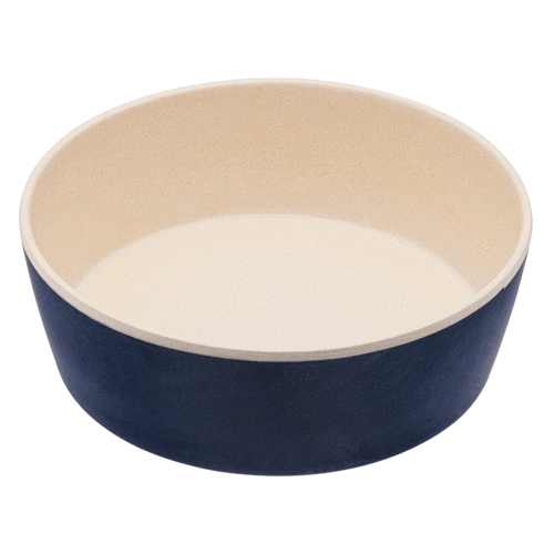 Beco Classic Bamboo Pet Dog Bowl in Midnight Blue