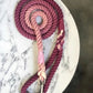 pink rope dog lead