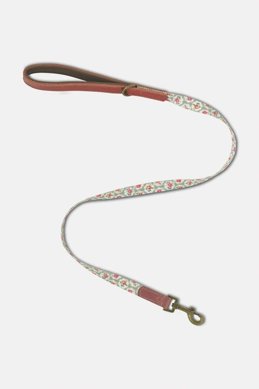 Cath Kidston® Provence Rose Soft Touch Cotton & Leather Pet Dog Lead