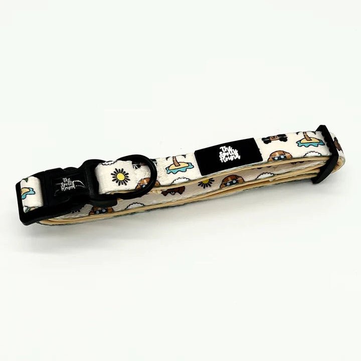 The Spotty Hound Soak Pup the Sun Dog Collar | Adjustable Tropical Pet Collar - Poochella®